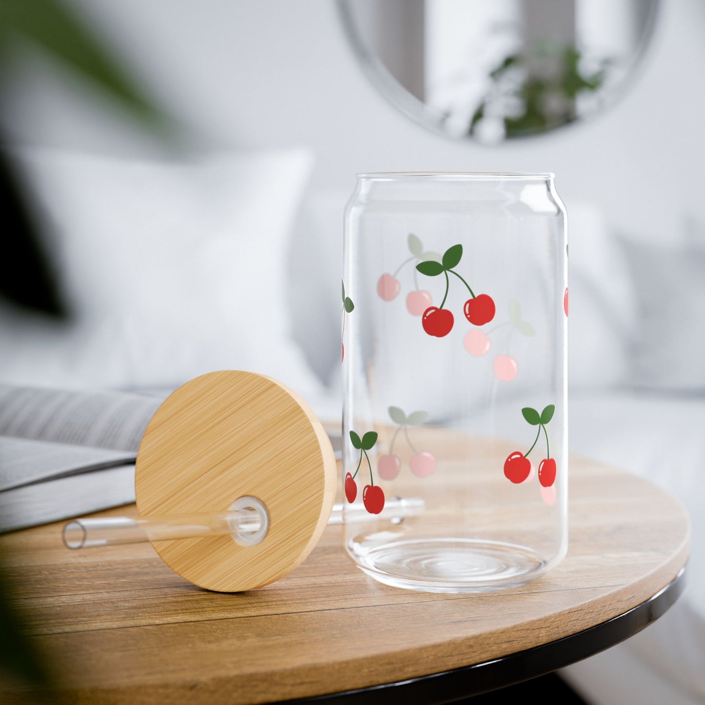 Cherry Glass Cup