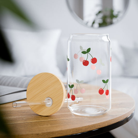 Cherry Glass Cup