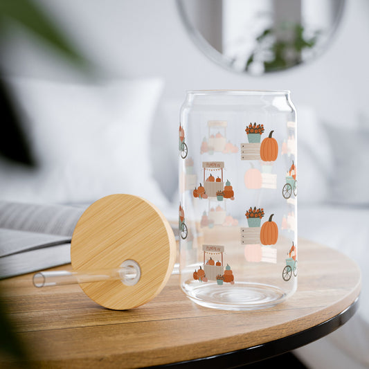 Pumpkins Glass Cup