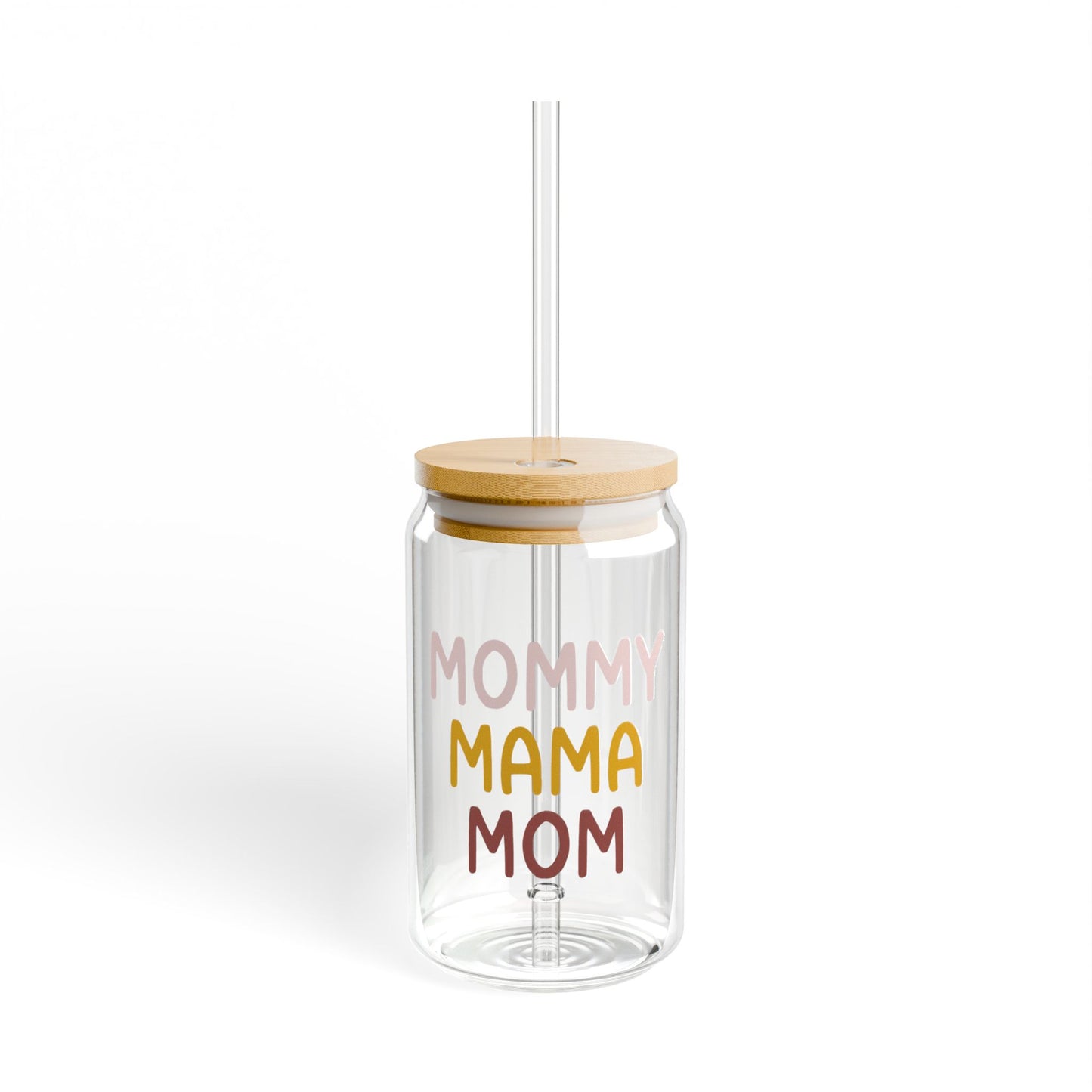 Mommy, Mama, Mom Glass Cup