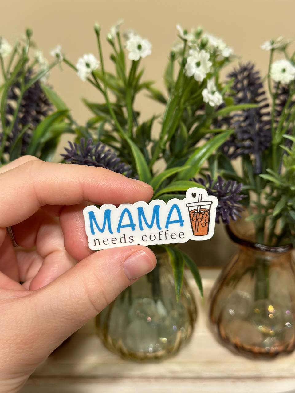 Mama Needs Coffee Sticker