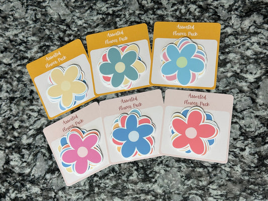 Assorted Flower Sticker Pack